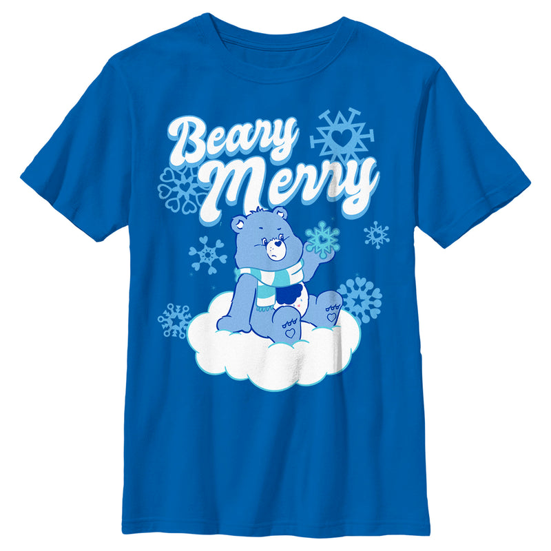 Boy's Care Bears Christmas Grumpy Bear Beary Merry T-Shirt