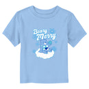 Toddler's Care Bears Christmas Grumpy Bear Beary Merry Snowflake T-Shirt