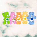 Junior's Care Bears Character Line Up Long Sleeve Shirt