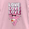 Girl's Care Bears Valentine's Day Love-a-lot Bear Love Sunglasses T-Shirt