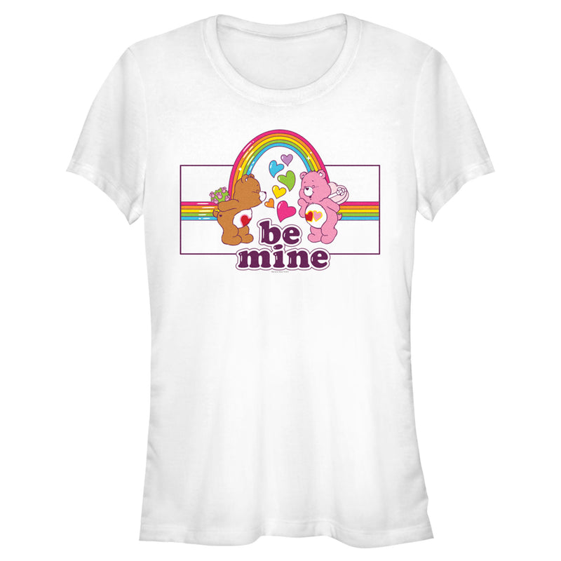 Junior's Care Bears Valentine's Day Tenderheart Bear and Love-a-Lot Bear Be Mine Rainbow T-Shirt