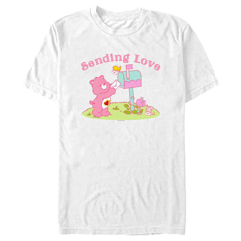 Men's Care Bears Valentine’s Day Sending Love T-Shirt