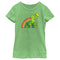 Girl's Care Bears St. Patrick's Day Good Luck Bear Born Lucky Rainbow T-Shirt