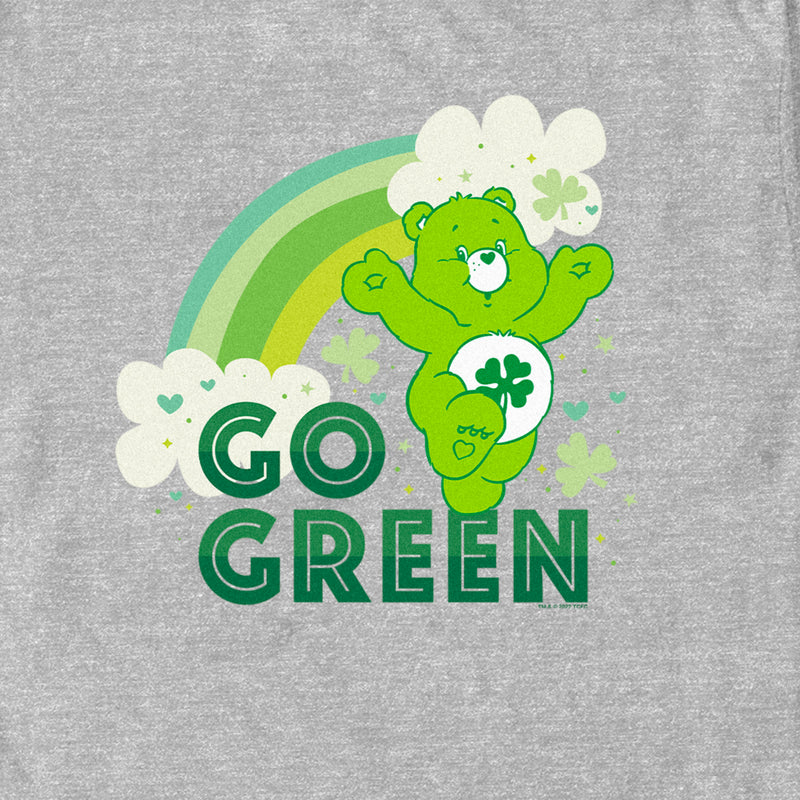 Men's Care Bears St. Patrick's Day Good Luck Bear Go Green T-Shirt