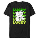 Men's Care Bears St. Patrick's Day Good Luck Bear and Funshine Bear Lucky T-Shirt