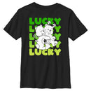 Boy's Care Bears St. Patrick's Day Good Luck Bear and Funshine Bear Lucky T-Shirt