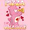 Girl's Care Bears Pizza Is My Valentine Love-A-Lot Bear T-Shirt