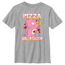 Boy's Care Bears Pizza Is My Valentine Love-A-Lot Bear T-Shirt
