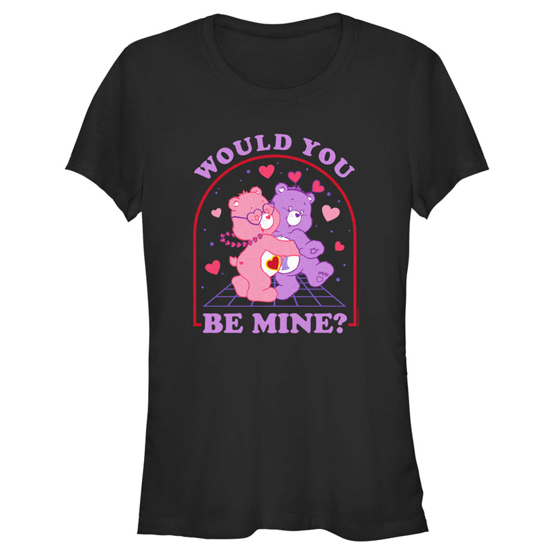 Junior's Care Bears Valentine's Day Love-a-Lot Bear and Share Bear Would You Be Mine T-Shirt