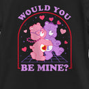 Girl's Care Bears Valentine's Day Love-a-Lot Bear and Share Bear Would You Be Mine T-Shirt