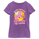 Girl's Care Bears Valentine's Day Love-a-Lot Bear Prepare to Care T-Shirt