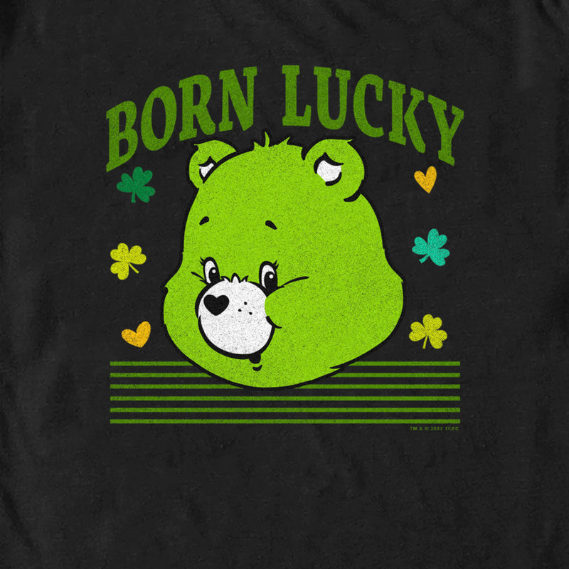 Men's Care Bears St. Patrick's Day Good Luck Bear Born Lucky T-Shirt