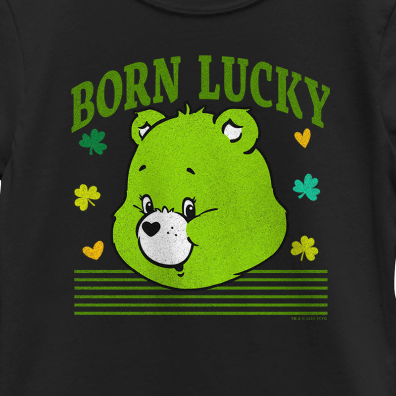 Girl's Care Bears St. Patrick's Day Good Luck Bear Born Lucky T-Shirt