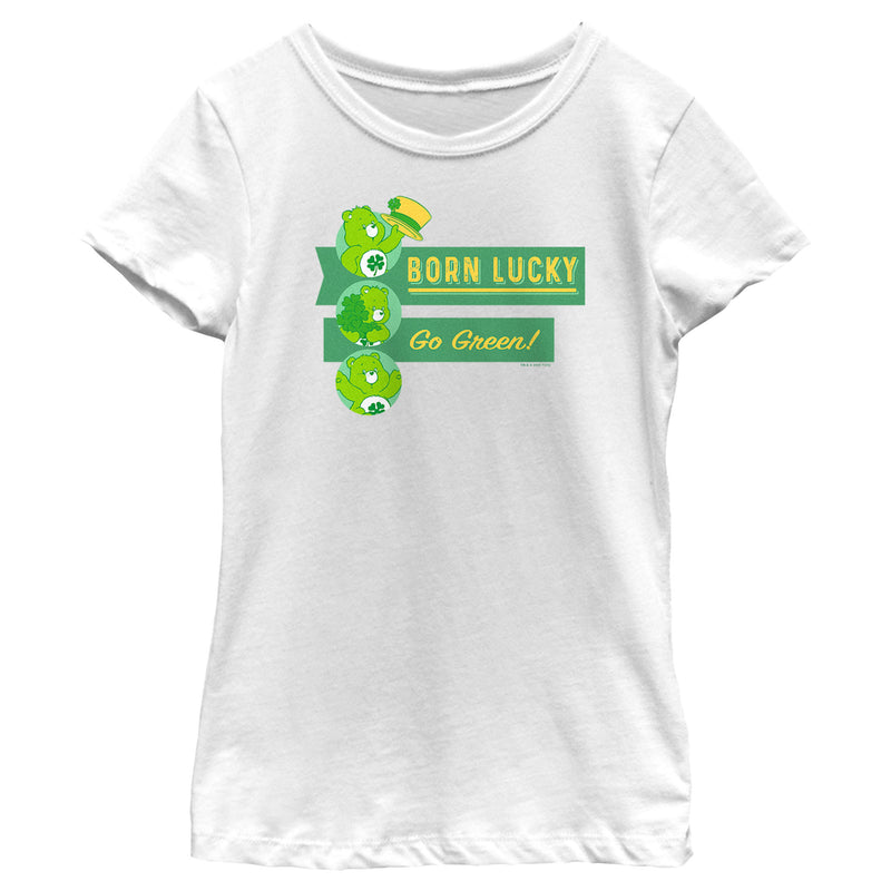 Girl's Care Bears St. Patrick’s Day Born Lucky T-Shirt