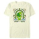 Men's Care Bears St. Patrick's Day Good Luck Bear Green Rainbow Arch T-Shirt