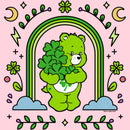 Junior's Care Bears St. Patrick's Day Good Luck Bear Green Rainbow Arch T-Shirt