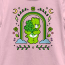 Girl's Care Bears St. Patrick's Day Good Luck Bear Green Rainbow Arch T-Shirt