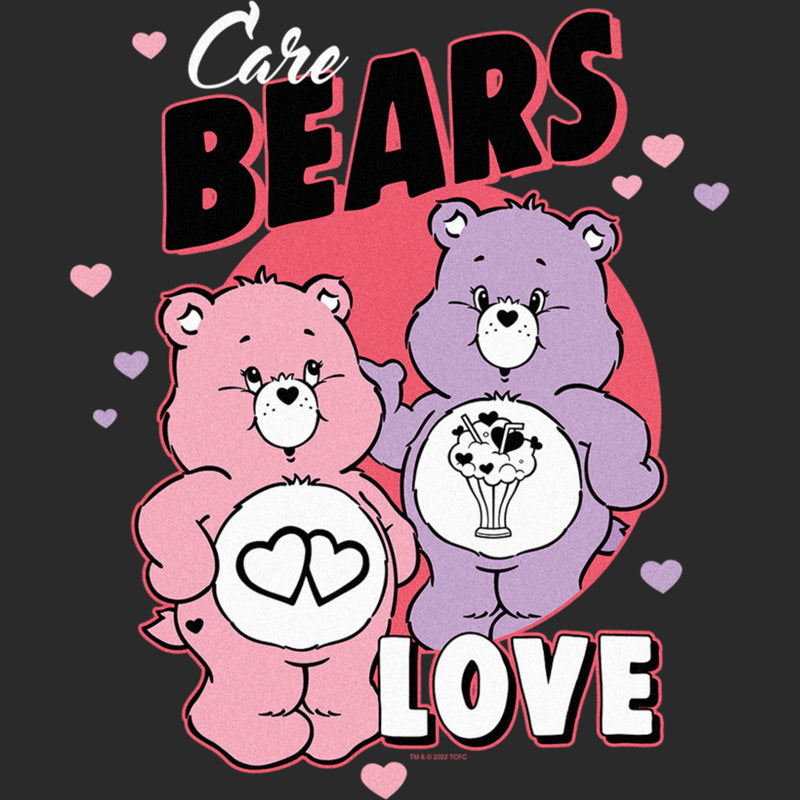 Men's Care Bears Valentine's Day Love-a-Lot Bear and Share Bear Love T-Shirt