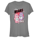 Junior's Care Bears Valentine's Day Love-a-Lot Bear and Share Bear Love T-Shirt