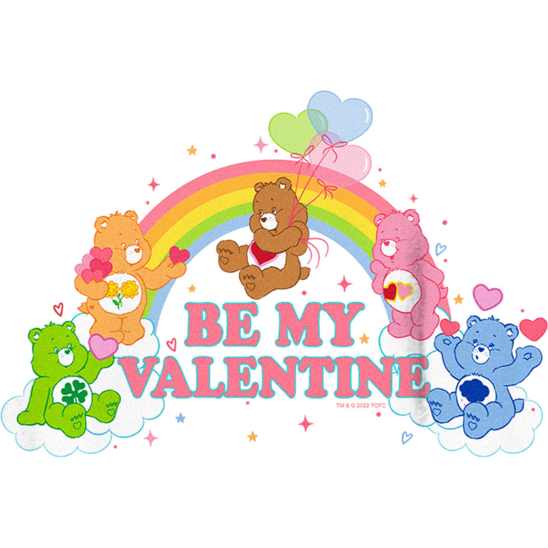 Boy's Care Bears Valentine's Day Be My Valentine Rainbow T-Shirt