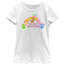 Girl's Care Bears Valentine's Day Be My Valentine Rainbow T-Shirt