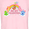 Junior's Care Bears Valentine's Day Be My Valentine Rainbow T-Shirt