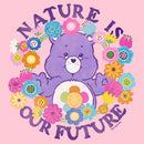 Girl's Care Bears Nature Is Our Future Harmony Bear T-Shirt