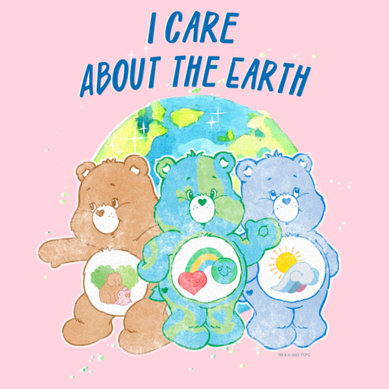 Junior's Care Bears I Care About the Earth T-Shirt