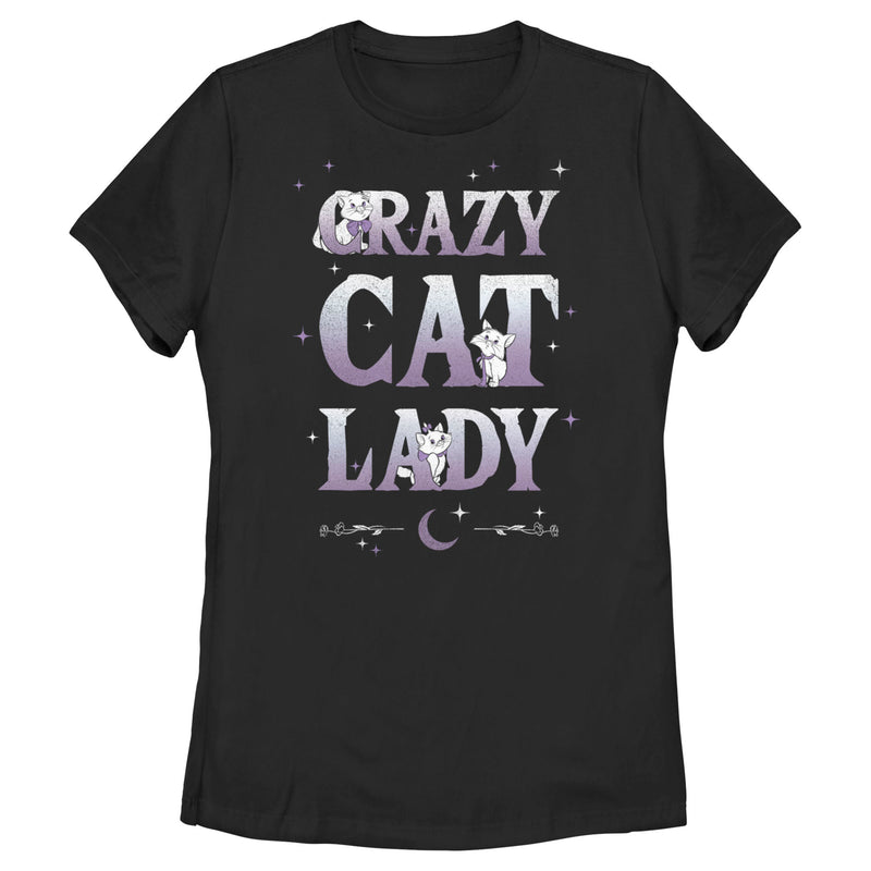 Women's Aristocats Crazy Cat Lady T-Shirt