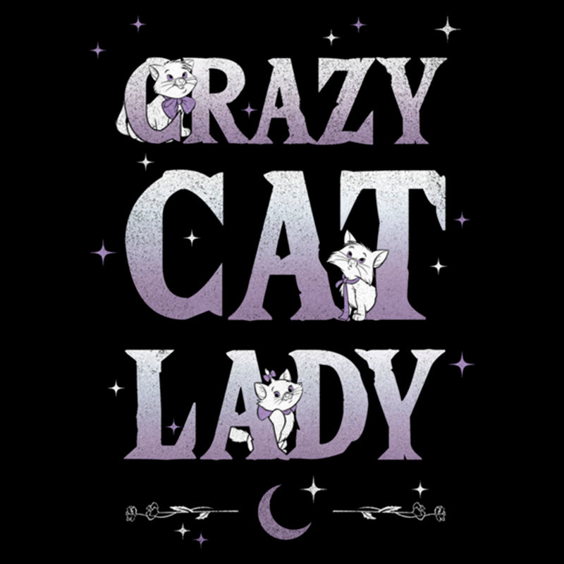 Women's Aristocats Crazy Cat Lady T-Shirt