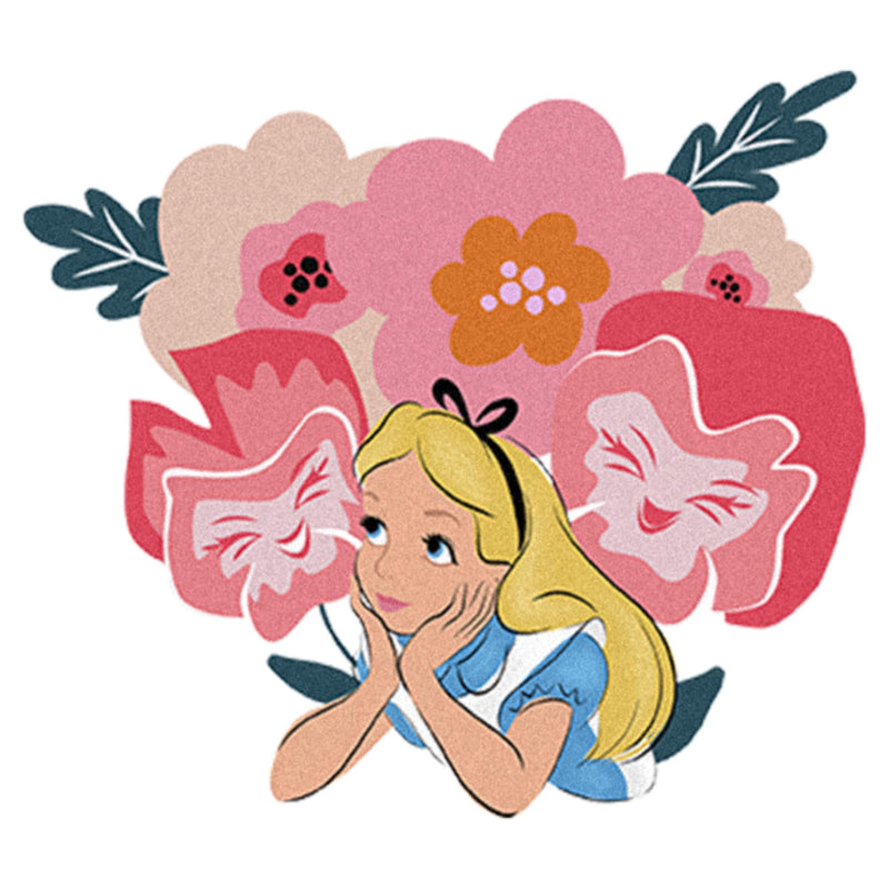 Infant's Alice in Wonderland Smiley Flowers Onesie