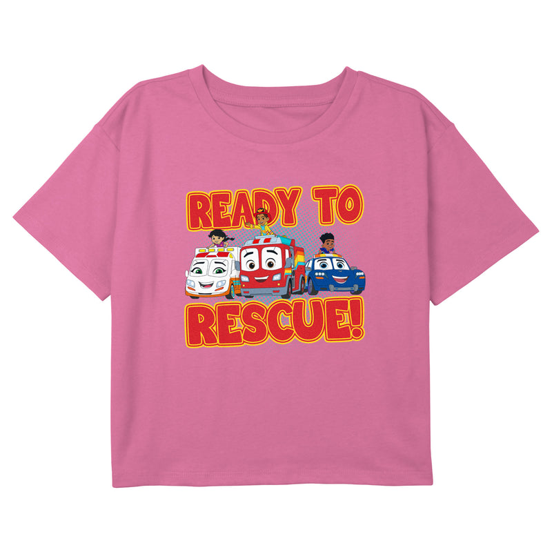 Girl's Firebuds Ready to Rescue Cars T-Shirt