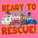 Girl's Firebuds Ready to Rescue Cars T-Shirt