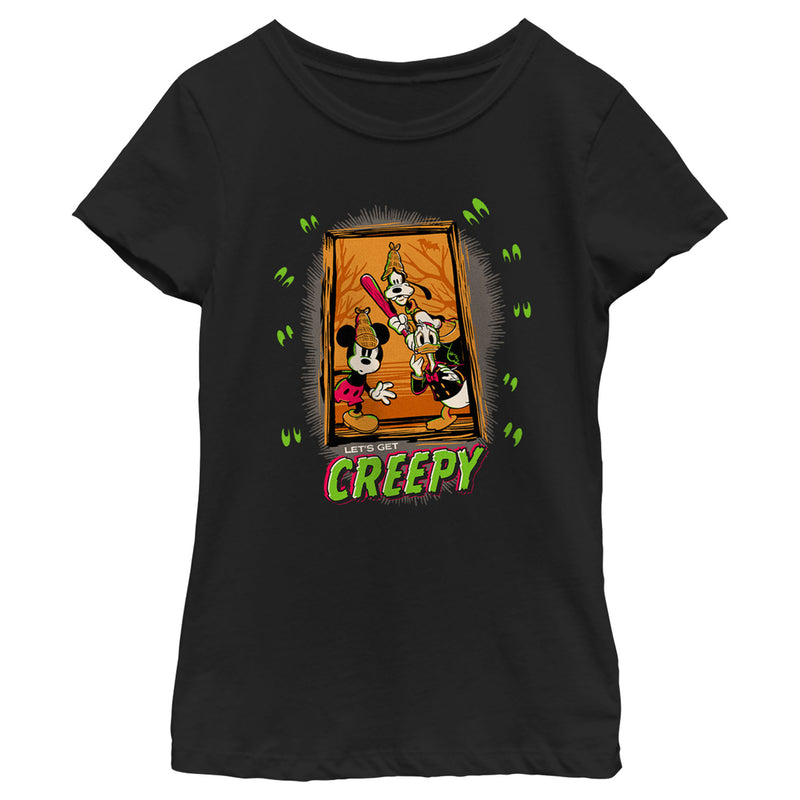 Girl's Mickey & Friends Halloween Let's Get Creepy T-Shirt