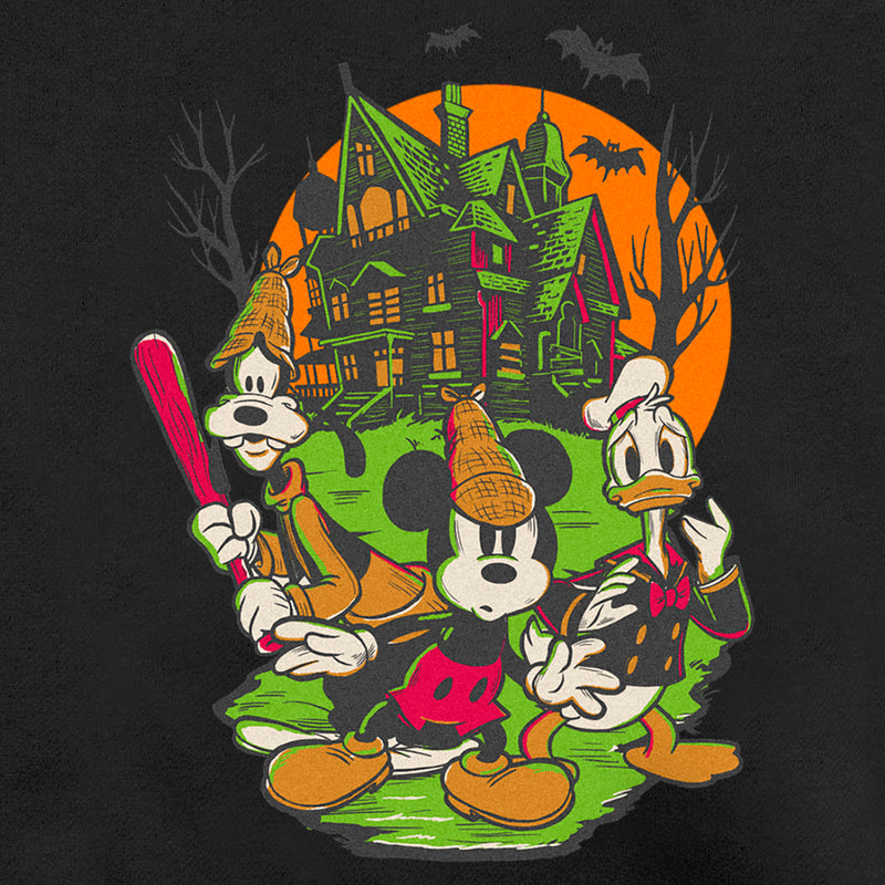 Men's Mickey & Friends Halloween Haunted House Crew Sweatshirt