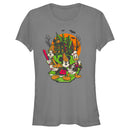 Junior's Mickey & Friends Halloween Haunted House Crew T-Shirt