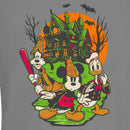 Junior's Mickey & Friends Halloween Haunted House Crew T-Shirt