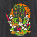 Women's Mickey & Friends Halloween Haunted House Crew Racerback Tank Top