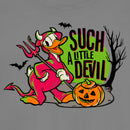 Junior's Mickey & Friends Halloween Donald Duck Such a Little Devil T-Shirt