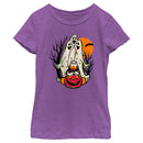 Girl's Mickey & Friends Halloween Donald Duck Ghosts T-Shirt