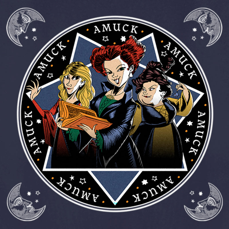 Women's Hocus Pocus Amuck Witch Circle T-Shirt