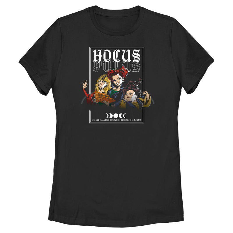 Women's Hocus Pocus Round Moon T-Shirt