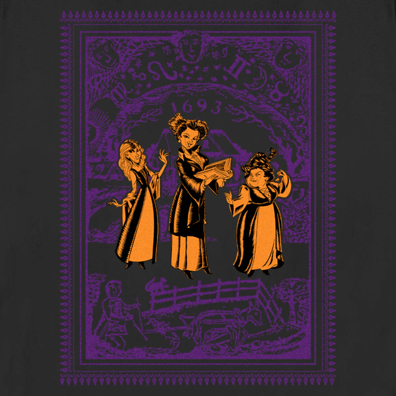Women's Hocus Pocus Vintage Witches Print T-Shirt