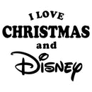 Men's Disney I Love Christmas Logo T-Shirt