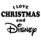 Women's Disney I Love Christmas Logo T-Shirt