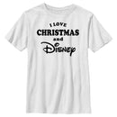 Boy's Disney I Love Christmas Logo T-Shirt