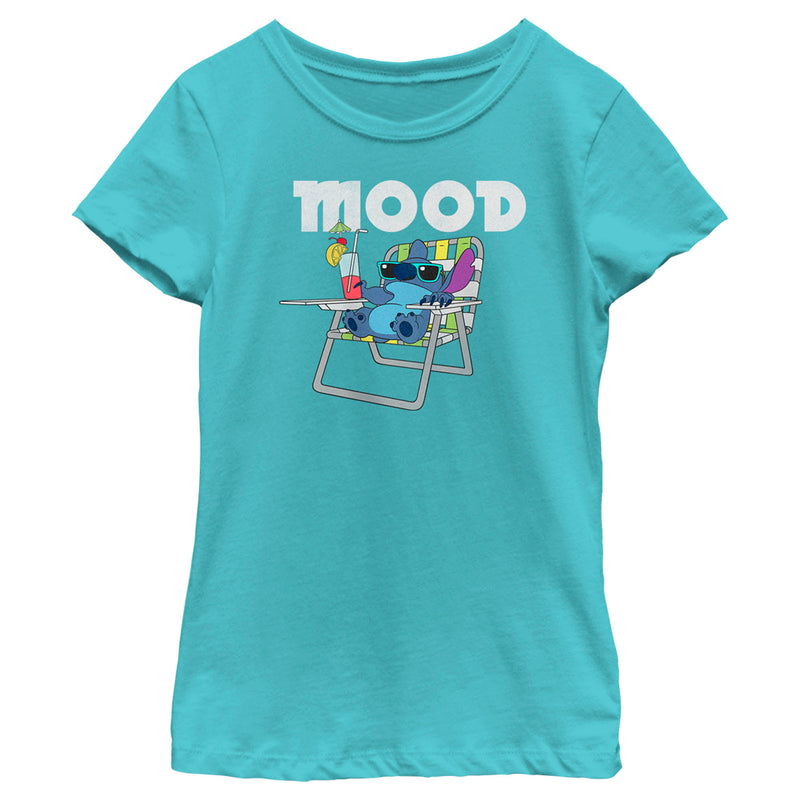 Girl's Lilo & Stitch Mood Relaxing Stitch T-Shirt