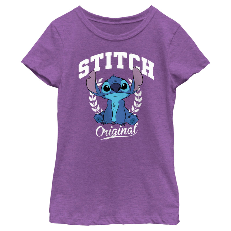Girl's Lilo & Stitch Original Collegiate Stitch T-Shirt