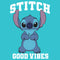 Girl's Lilo & Stitch Good Vibes Only Stitch T-Shirt