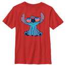 Boy's Lilo & Stitch American Flag Sunglasses Stitch T-Shirt